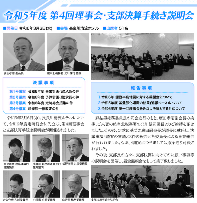 令和5年度 第4回理事会